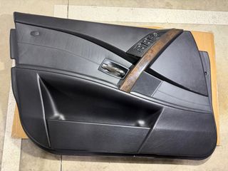 Paneles Puerta BMW E60 Negro Madera Carbono