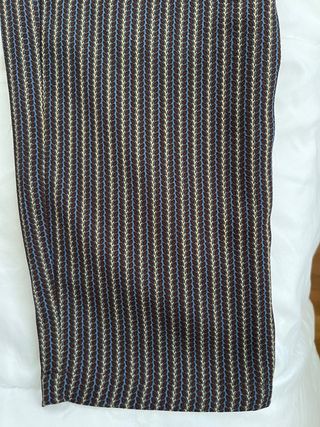 Pantalón Meisie rayas azul y marrón