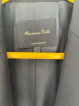 Chaqueta traje Massimo Dutti negra