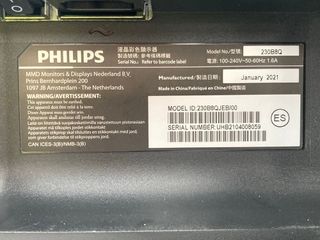 Monitor Philips B Line 230B8QJEB 22.5 WUXGA