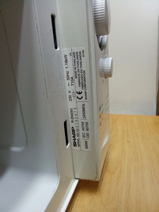 Microondas Sharp R-204 Blanco
