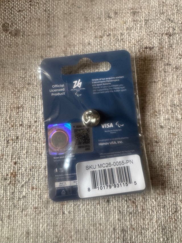 Spilla Milano Cortina 2026 Milo