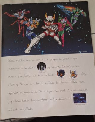 Album Saint Seiya Panini Stick & Story