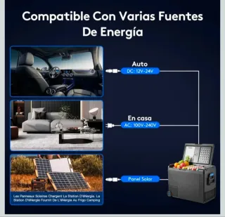 Nevera compresor portátil 58L para camping