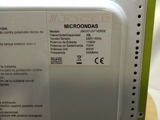 Microondas Verde Jocel