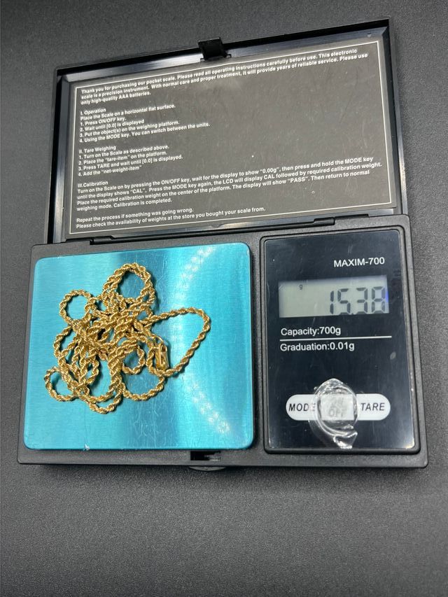 Catena Salomonica in oro 18 carati 15.38gr