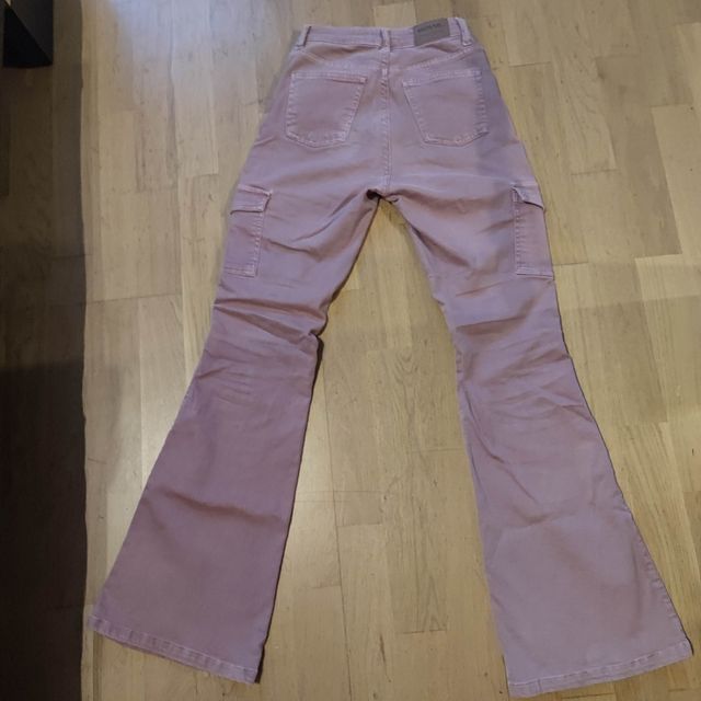 Pantalón cargo Brownie rosa flare