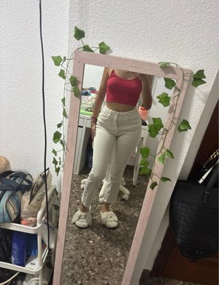 Vaqueros beige claro