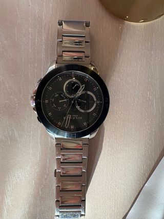 Reloj Tommy Hilfiger Negro y Plateado