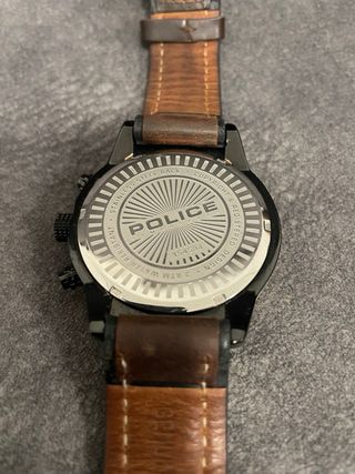 Reloj Police Hombre Marrón y Dorado