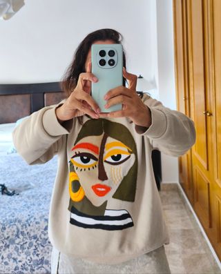 Sudadera Zara Diseño Étnico