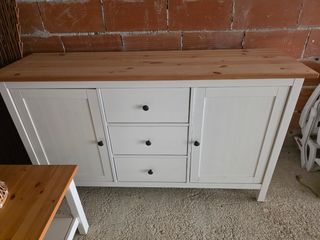 Aparador Blanco Madera Ikea Hemnes