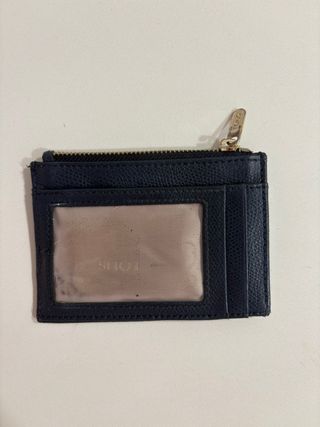 Monedero Tarjetero Tous Azul y Dorado