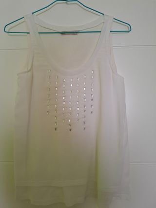 Camiseta Sfera tirantes blanca S