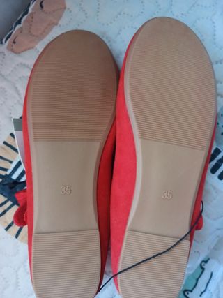 Bailarinas rojas Lefties niña talla 36