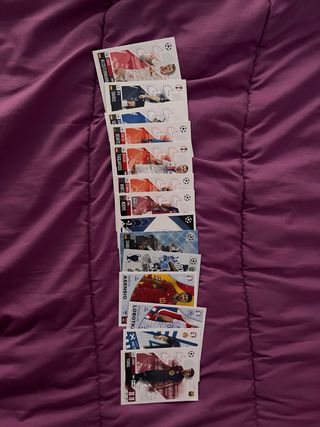 Cromos Champions y Eurocopa