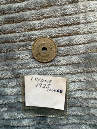 Moneda 1 Corona Noruega 1925