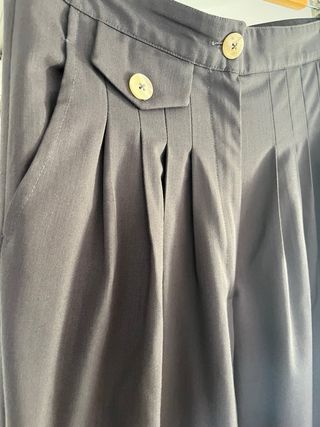 Pantalón Nicoletta & Me negro pinzas