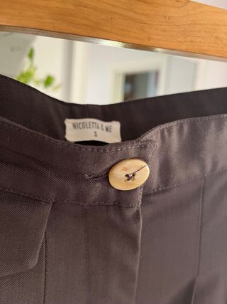 Pantalón Nicoletta & Me negro pinzas