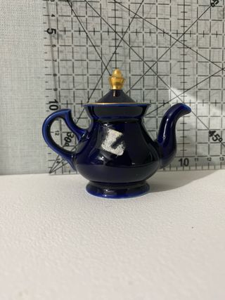 Tetera y frutero Capeans  porcelana miniatura