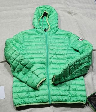 Anorak Jott verde con capucha de niña T10-12años