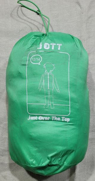 Anorak Jott verde con capucha de niña T10-12años