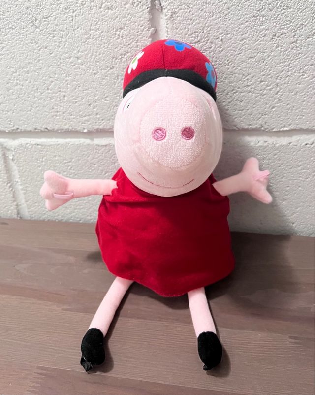 Peppa Pig ciclista grande, peluche