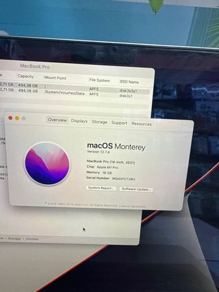 MacBook Pro M1 Pro 2021 16GB 512GB