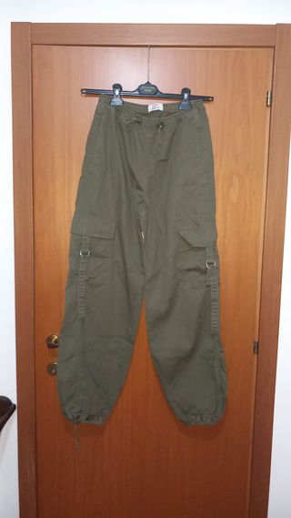 Pantaloni Cargo Verdi