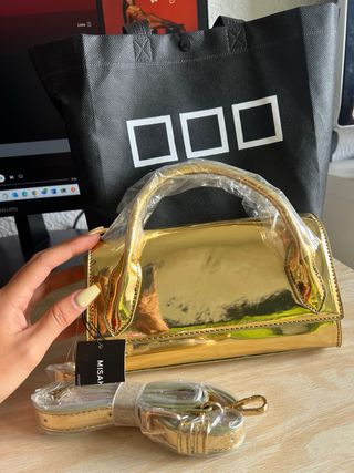 Bolso fiesta dorado Misako