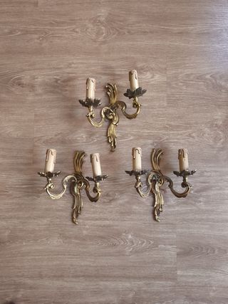 3 Lampade da parete francesi Luigi XV
