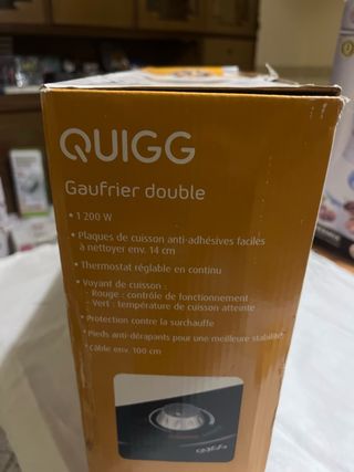 Piastra per waffle QUIGG 1200w , nuova mai aperta 