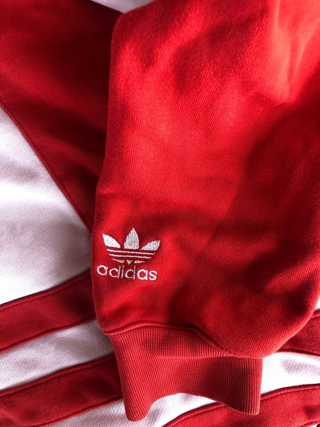 Sudadera Adidas Roja Vintage