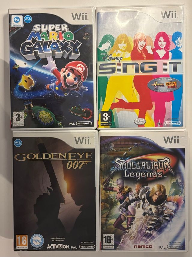 Giochi per Wii: Mario, Goldeneye, Sing it...