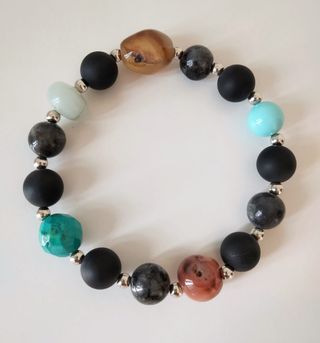 Bracciale pietre e forme miste