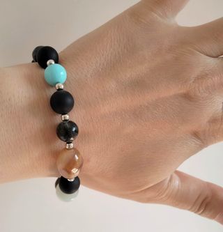 Bracciale pietre e forme miste