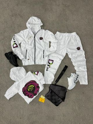 Conjunto Nike DN Air Blanco y Morado