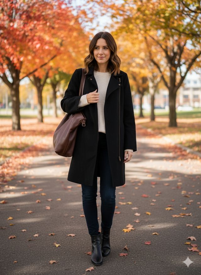 Abrigo Kiabi negro Talla S  Perfecto estado