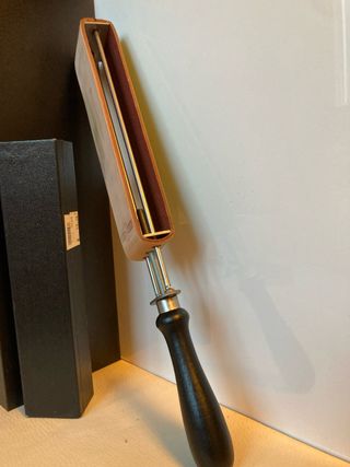 Barbería afilador de navajas de afeitar de cuero