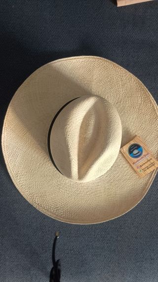Sombrero Panamá Hat ,de paja toquila autentico