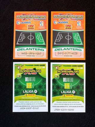 Lote cromos Adrenalyn Messi y Cristiano Ronaldo