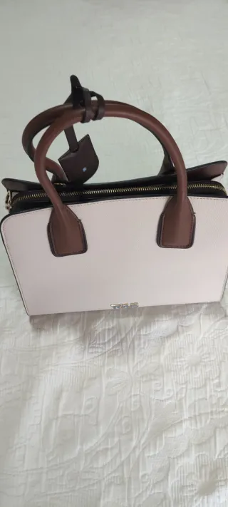 Bolso Tous Beige y Marrón Original no hago envíos 