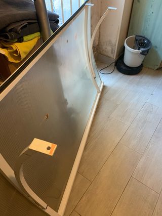 Mampara aluminio 1.60m