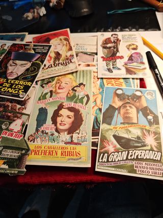 Lote 50 programas cine antiguo