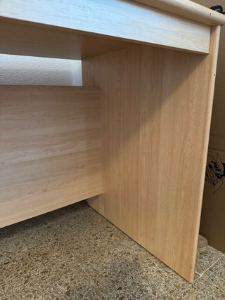 Escritorio madera ancho beige