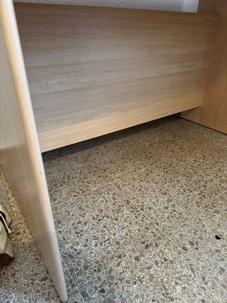 Escritorio madera ancho beige
