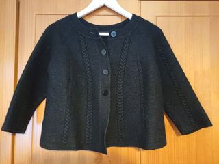 Chaqueta corta lana negra T.38