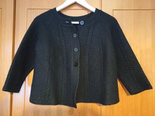 Chaqueta corta lana negra T.38