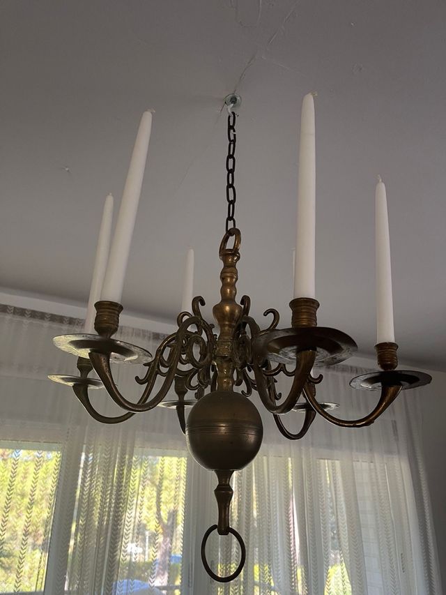 Lampadario in bronzo