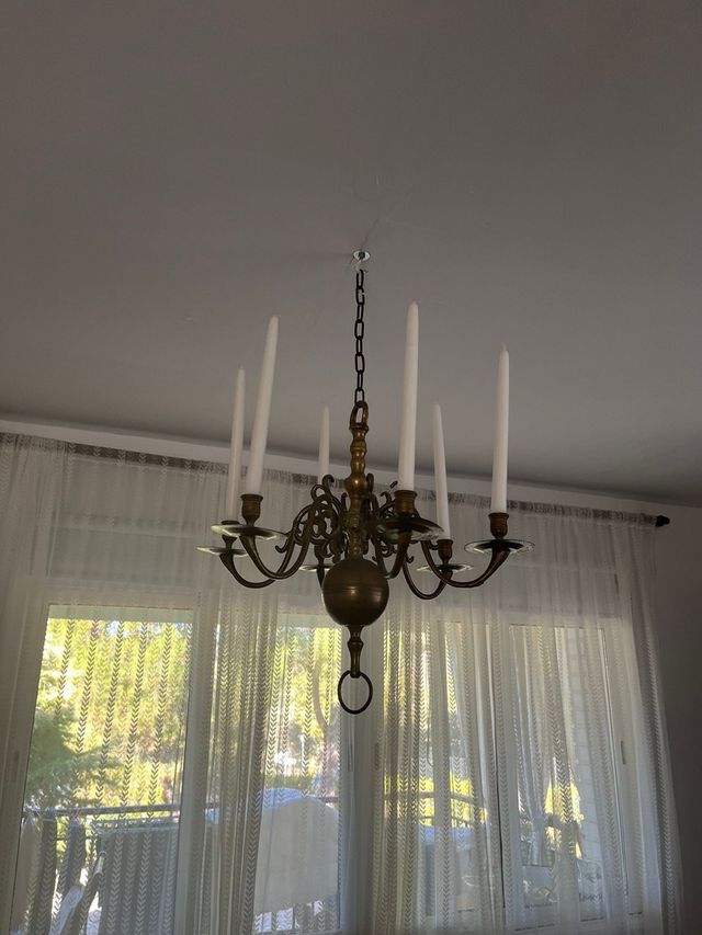 Lampadario in bronzo